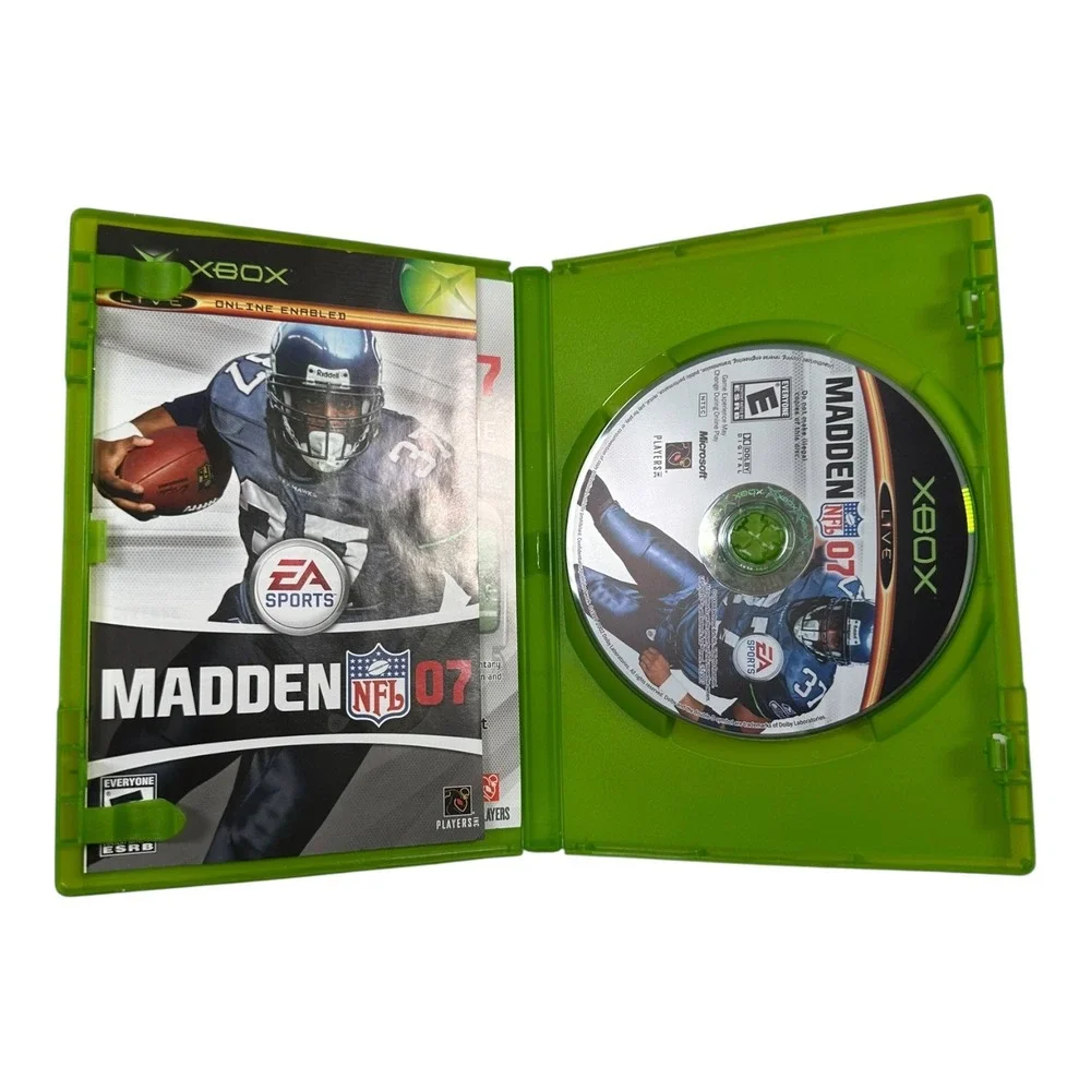 Xbox Madden‎ NFL 07 Football Game Xbox Live Online Enabled Sports